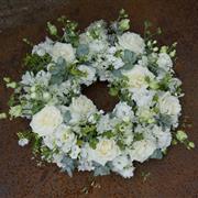 White &amp; Green Wreath