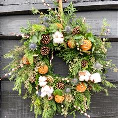 The Cotton &amp; Pussywillow Wreath